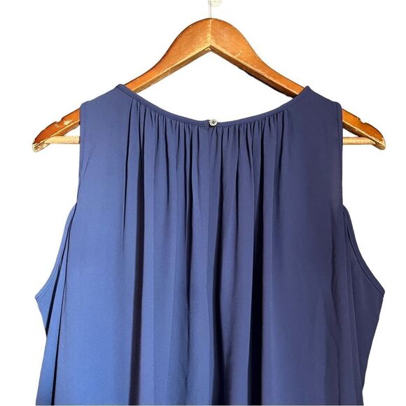 Loft purple cold shoulder blouse - Picture 4 of 11